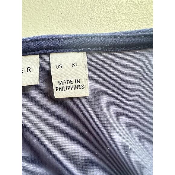 Susan Graver XL Velvet Velour 2 Piece Set Jacket Shell Blue Midi Dress Office - Picture 12 of 14